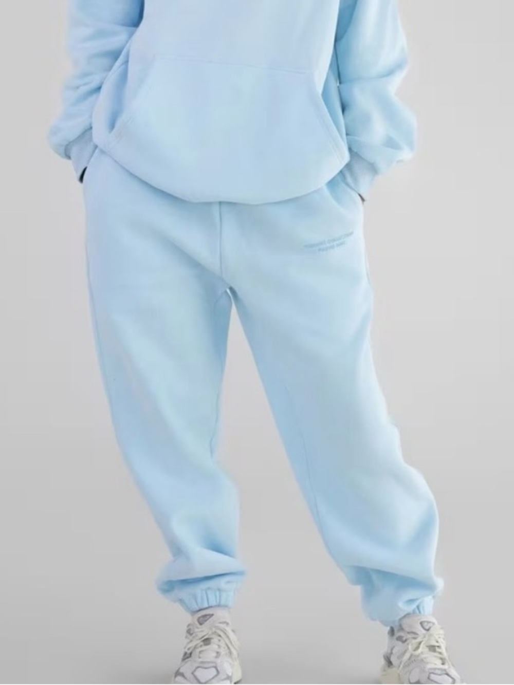 Comfrt Light Blue Pastel Joggers Size Small Sweatpants Oversized Cloud
